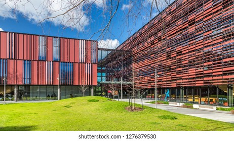 Manukau City, Auckland / New Zealand - August 4, 2018 : MH Building, Auckland University Of Technology South Campus