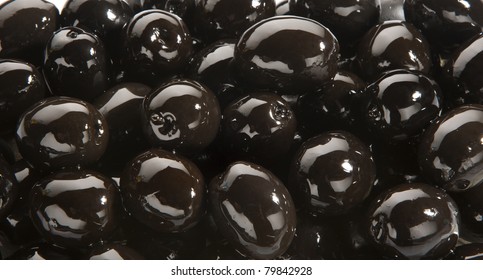 Many Appetizer Black Greek Olive