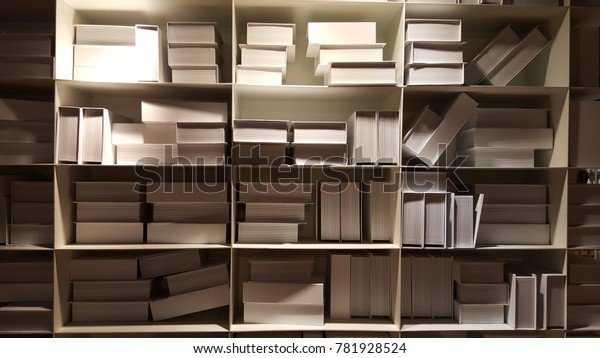 Many Artificial White Thick Books On Stock Photo Edit Now 781928524