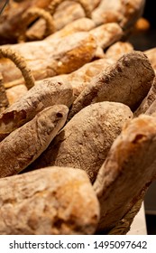 many breads in a basket
