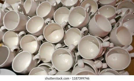 Many Cheap White Cups  For Sale. Everything Must Be Sold