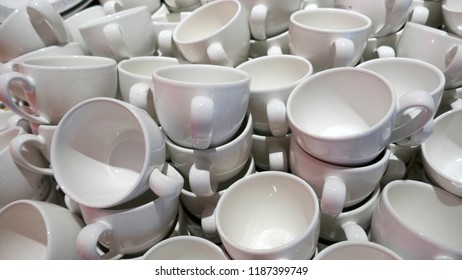 Many Cheap White Cups  For Sale. Everything Must Be Sold