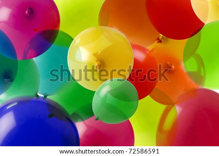 many colored balloons forming a bright background wallpaper image
