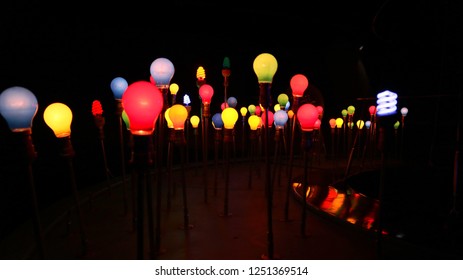 
				Many colored lights	
