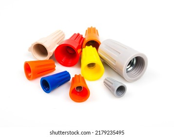 Many Colored Wire Nuts On White Stock Photo 2179235495 | Shutterstock