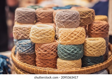 Many colorful Yarn, Thai silk