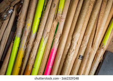 Many And Different Drum Stick Broken  