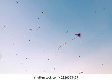 Many different kites are flying in the sky - Powered by Shutterstock