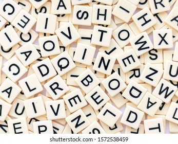 many different letters close up