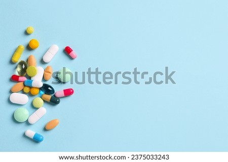 Similar – Image, Stock Photo Colored  medicine pill  studio shoot