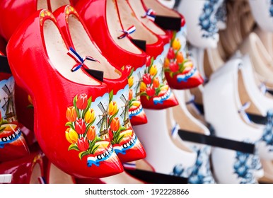 Many Dutch Wooden Shoes