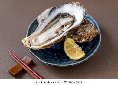 Many Fresh Shelled Raw Oysters