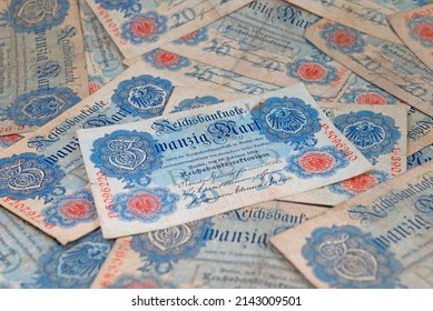 Many German Reich Banknotes From 1914