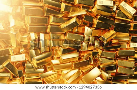 many gold bars