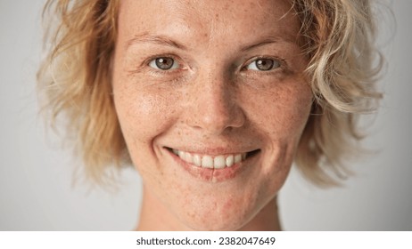 Many happy multi ethnic people. Lot different age human portrait. Fun 30 mix group. Glad male 40 guy face close up. Joy white teeth smile. Young adult man look camera. Tooth whitening. Race team unity - Powered by Shutterstock