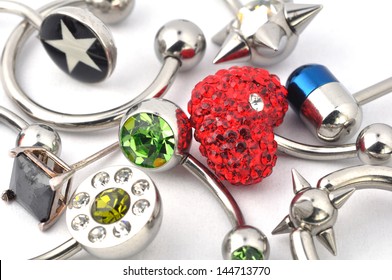 Many jewelry for piercing
