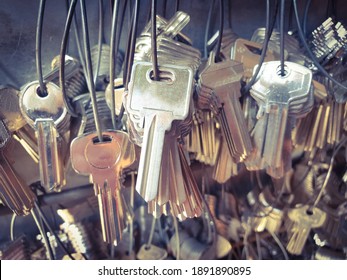 Many Key Chains For Copy Key On Locksmith Shop.