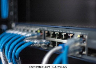 Many Lan Plug Switch Zoom Stock Photo 1057961330 | Shutterstock