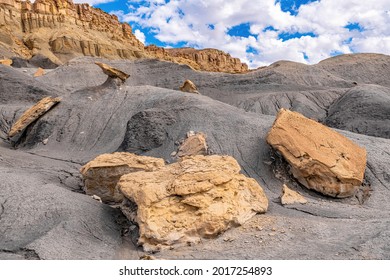 Many Large Rocks On Coal Mound