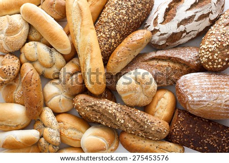 Similar – Image, Stock Photo Lots of breads in the oven