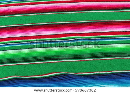 Many multicolored textiles being representative for the latin american culture and mexico. 