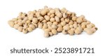 Many natural soy beans isolated on white