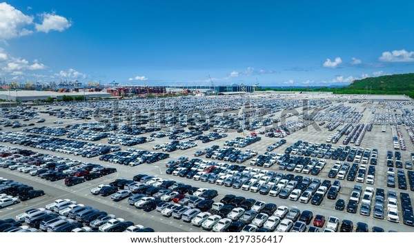Many new cars parking before shipping to Dealer
Customer, Cars shipping to Ro-Ro Ship for import export Freight
forwarding , Logistics transportation dealer shipping Cars Export
Terminal at Yokohama
