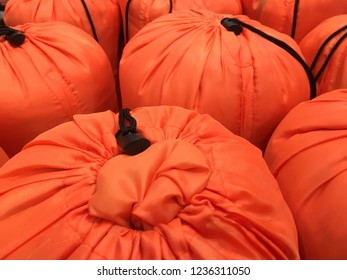 Many Of Orange Sleeping Bag Texture