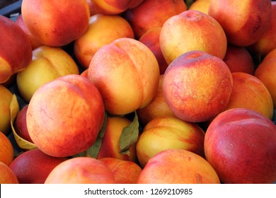 Many Peaches In A Market