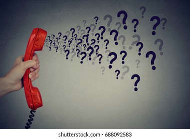 too many questions over the phone 