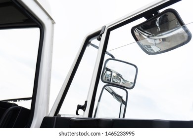 Many Rearview Mirrors On The Truck