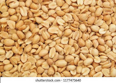 Many roasted peanuts