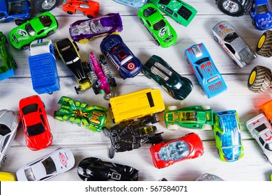 Many Small Toy Cars