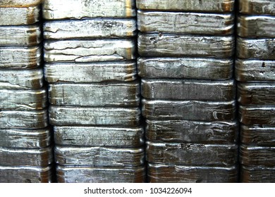 Many Stacked Lead Ingot  