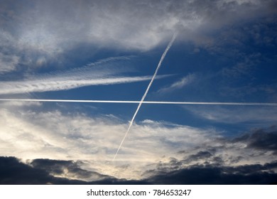 Many types of clouds