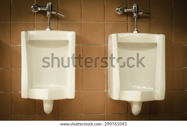 Many Urinal Mens Room Tone Vintage Stock Image Download Now