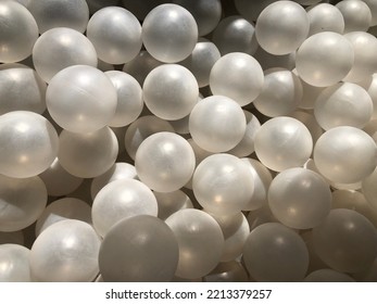 Many White Balls Hit The Morning Light Through The Window.