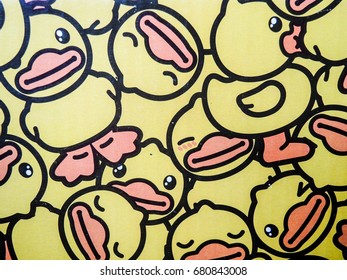 Many yellow duck pictures