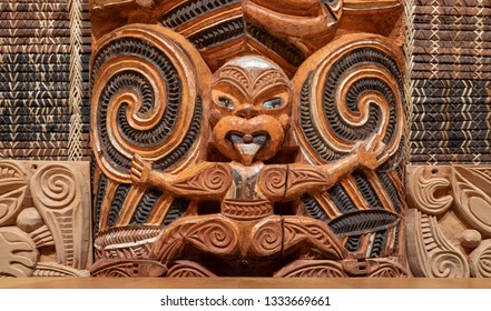 Maori Carving In New Zealand