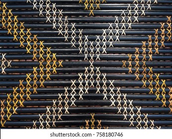 Maori weaving artwork. Abstract background and texture. No people. Copy space