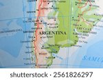 Map of Argentina and other South American or Latin American countries.