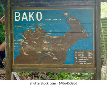 Map Bako National Park Sarawak Malaysia Stock Photo 1486450286 ...