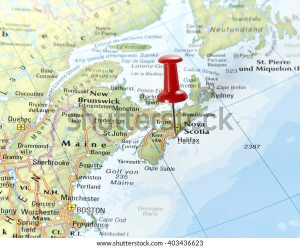 Map Canada Pin Set On Halifax Stock Photo 403436623 | Shutterstock