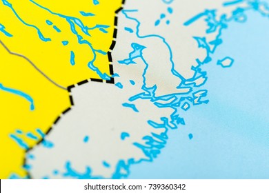 map close up