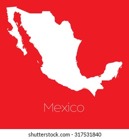 a map of the country of mexico