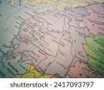 Map of Cumbria, UK, world tourism, world economy, travel destination