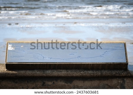 Map of the Firth Of Clyde from the beach of Ayr