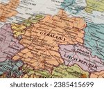 Map of Germany in Central Europe