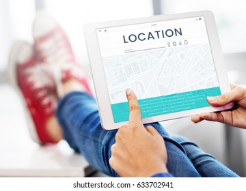 Map GPS Direction Navigation Route Travel