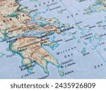 Map of Greece, world tourism, travel destination, world politics, world trade and economy